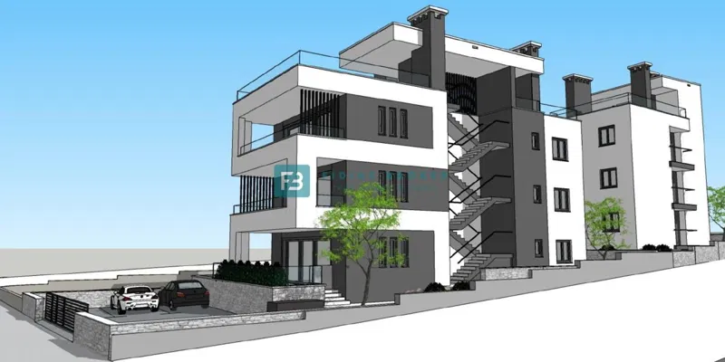 VODICE, novogradnja, ekskluzivna lokacija, 1. red do mora, luksuzni stan – 3