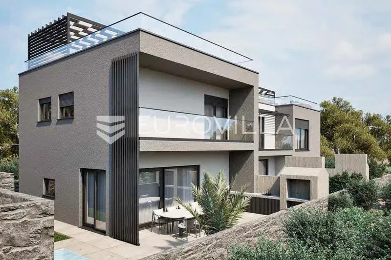 Vodice, modern triple house, 163.38 m² – 3