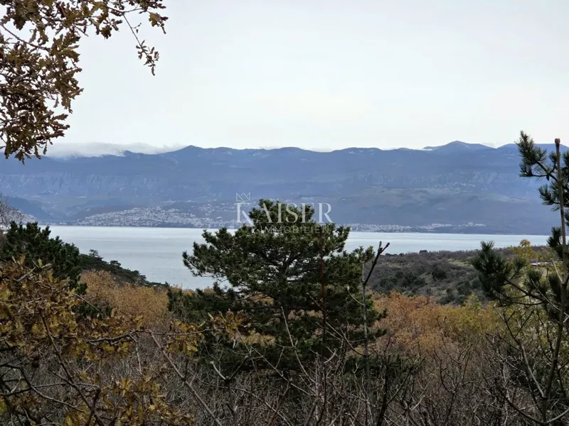 Krk, Vrbnik - building land 2700m2, sea view – 3