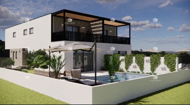 Umag, Valica, duplex di lusso con piscina 143 m2, 3 camere da letto + soggiorno con zona pranzo – 2