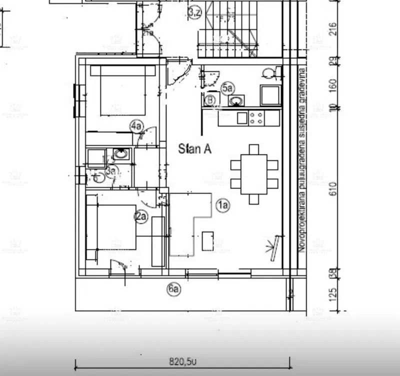 Umag, apartment 66m2, 2 bedrooms + living room with dining area, sea view, parking space, terrace – 2