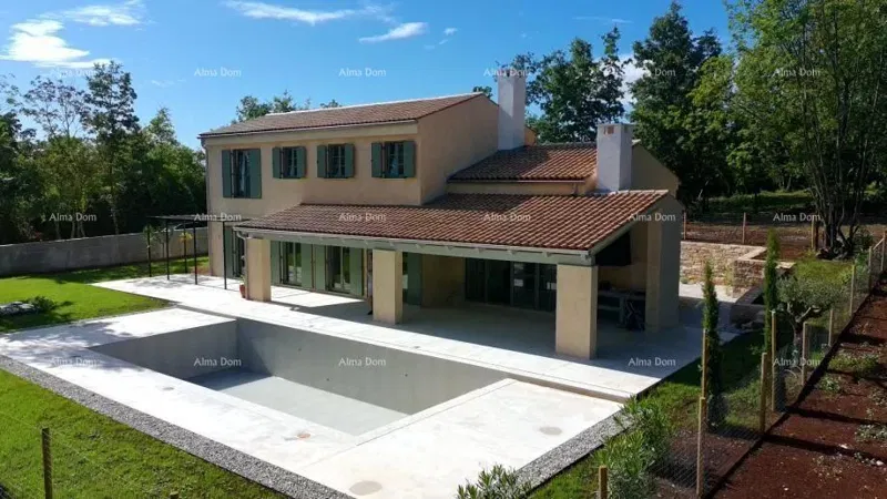Gračišće, neue Villa im mediterranen Stil gebaut
