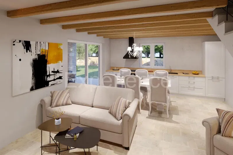Poreč area: semi-detached house with pool (3 bedrooms), SEA VIEW – 3