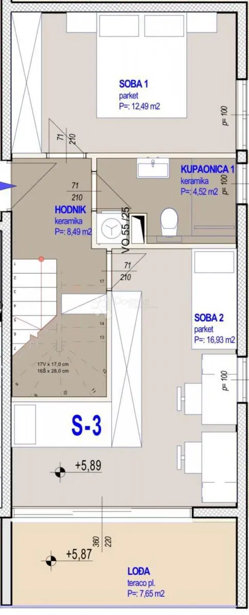 Allogio Kaštel Gomilica, Kaštela, 115m2 – 2
