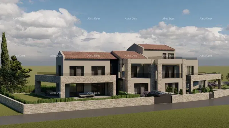For sale: Construction land with ongoing building – Vižinada – 2