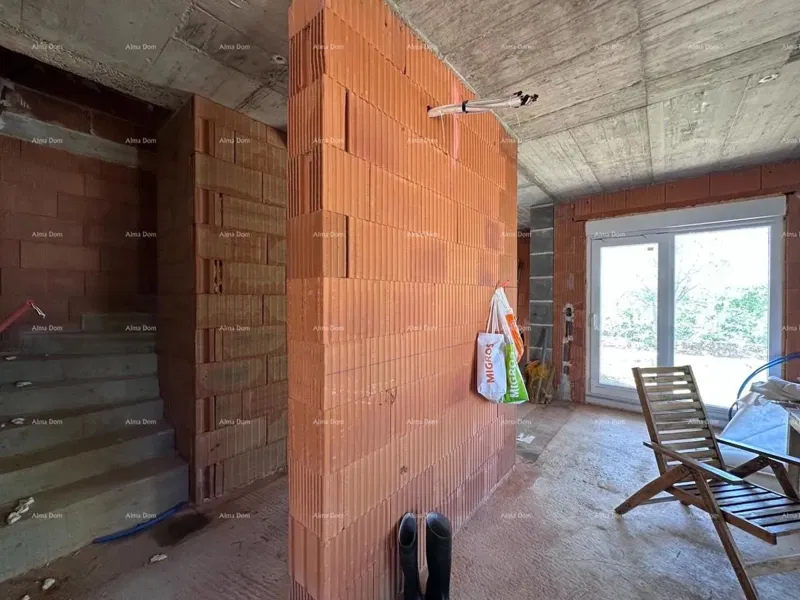 Umag- For sale: semi-detached house in rough construction phase. – 3