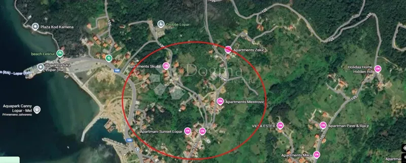 Building land Lopar, Rab, 716m2 – 2