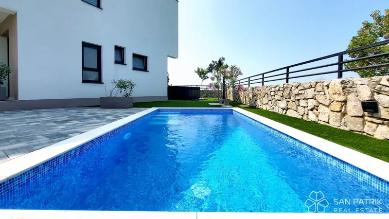 Modern house with a swimming pool and sea view on Krk – 2