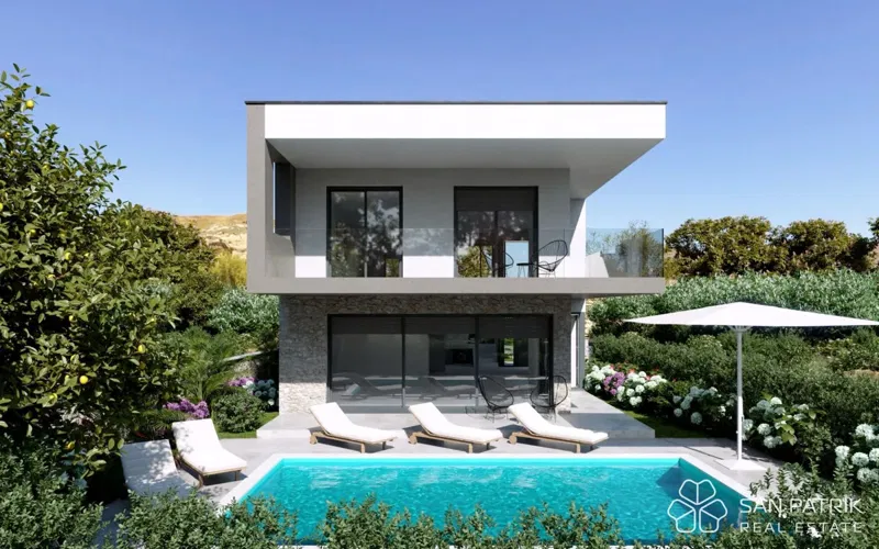 Murter, prima fila sul mare – villa con piscina e vista panoramica – 2