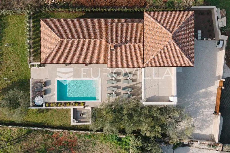 Istria, Kaštelir, Labinci, Modern villa in Istrian style with panoramic sea view – 2