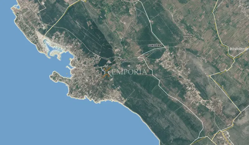 Debeljak – terreno edificabile di 500 m² con vista parziale sul mare – 3