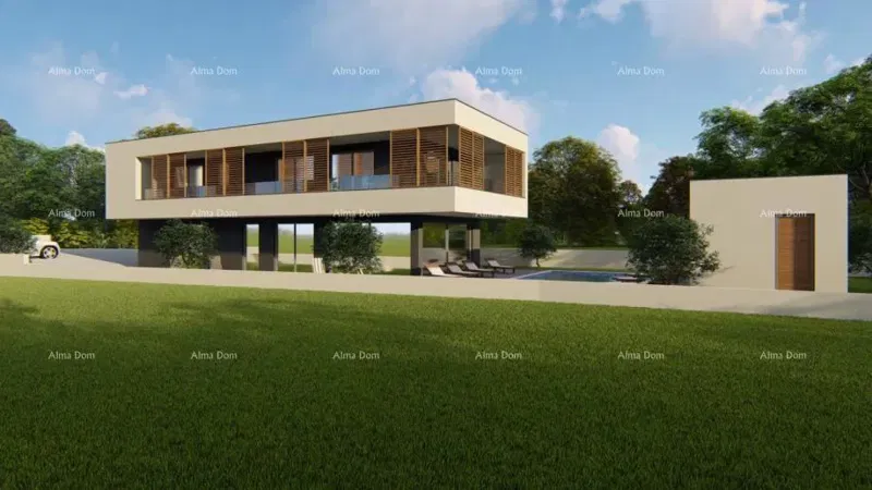 For sale: 787 m2 of construction land with building permit – Svetvinčenat – 3