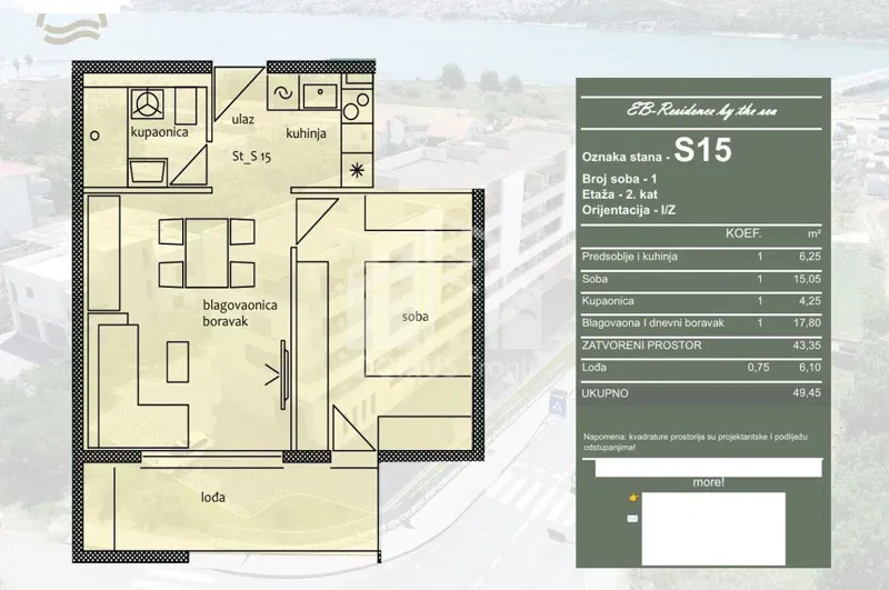 TROGIR*** One-bedroom apartment under construction, 49,45 m2 ! – 3