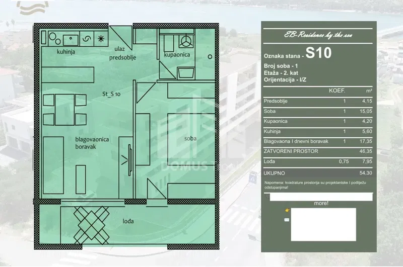 TROGIR*** One-bedroom apartment under construction, 54.30 m2! – 3