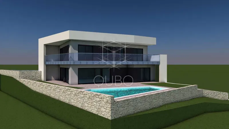 Istra, Kanfanar – Moderna dvojna kuća u projektu