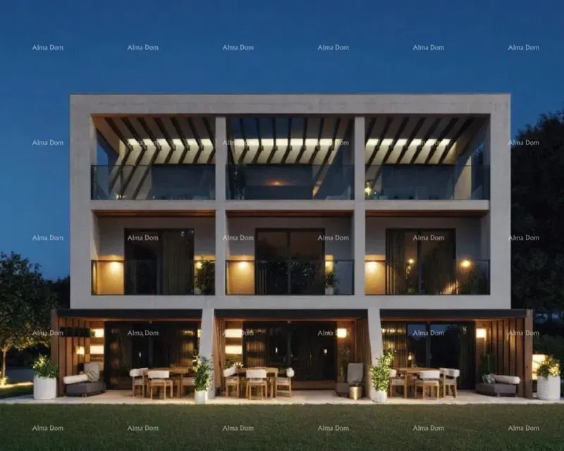 Medulin, Modern Three-Story Apartment with Sea View – 2