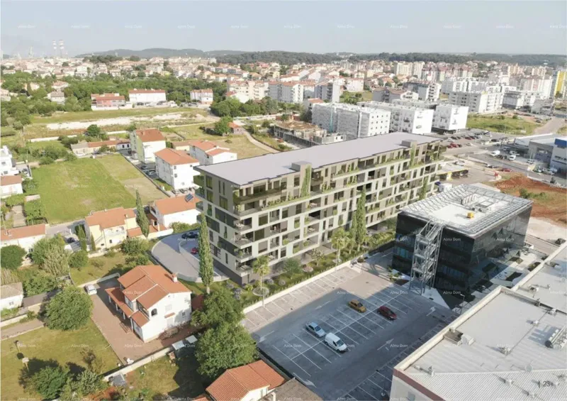 Pula. Nuovo edificio residenziale. Vendita di un appartamento con posto auto e cantina. Vicinanza al nuovo ospedale. S37 – 3