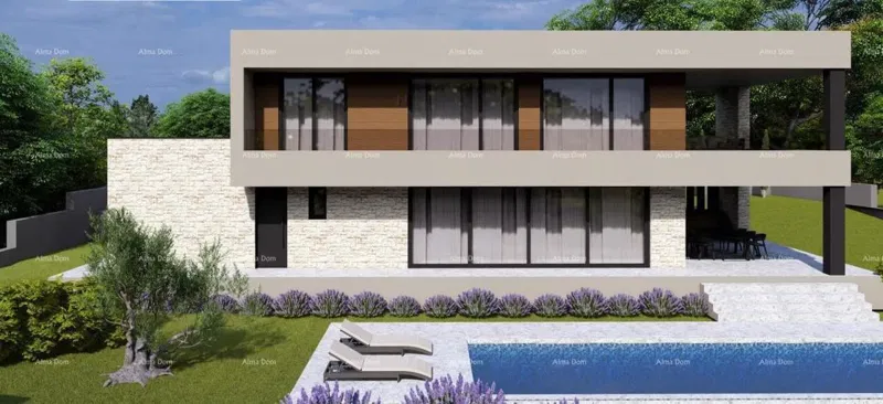 Building land with conceptual project – Poreč, Žbandaj, 963 m² – 2