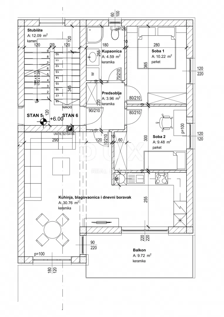 RIJEKA, VIŠKOVO - apartment 6. (68 m2) IN A NEW BUILDING 2 BEDROOMS + LIVING ROOM, URBAN BUILDING VIŠKOVO! OPPORTUNITY! – 2