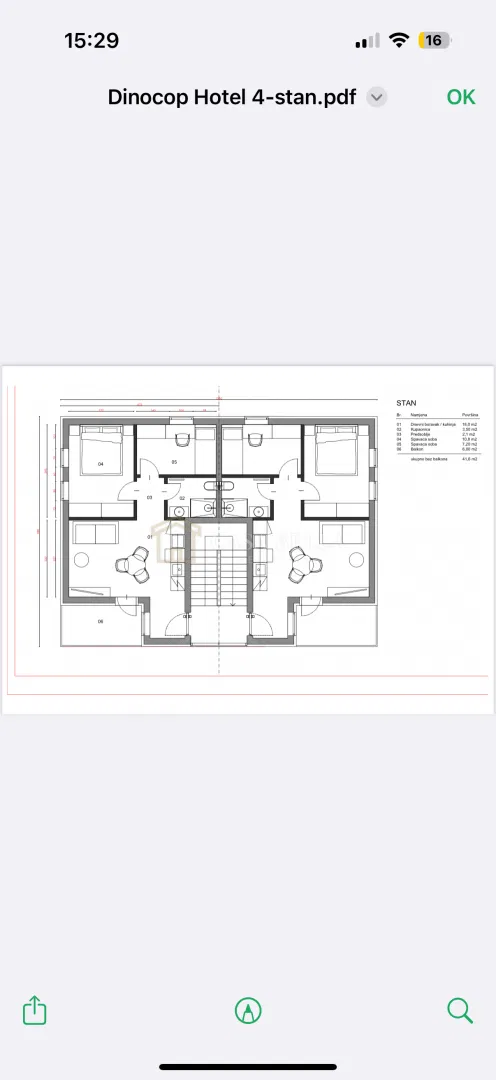 NOVOGRADNJA OMIŠALJ – stan na 1. katu 52,74 m² s parkirnim mjestom – 2