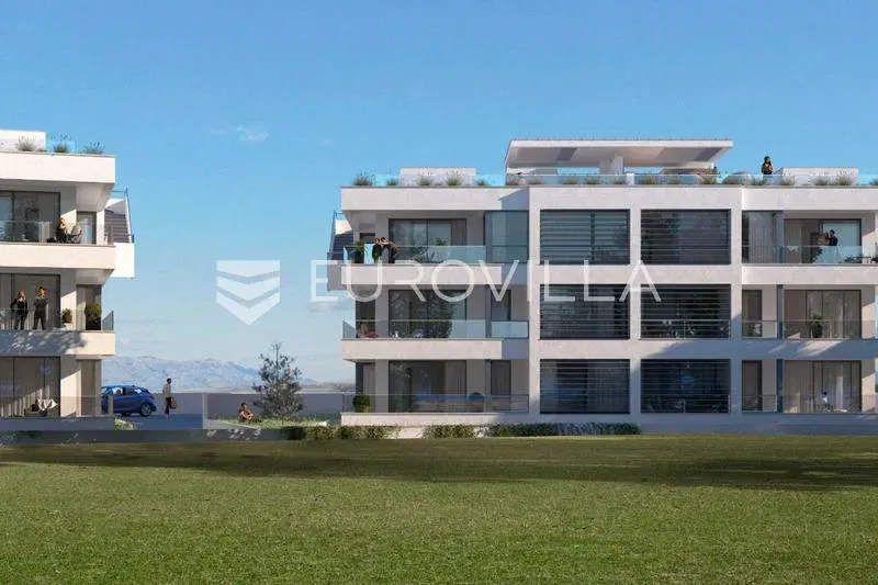 Pag, Povljana, penthouse with swimming pool and sea view, 140 m² – 2