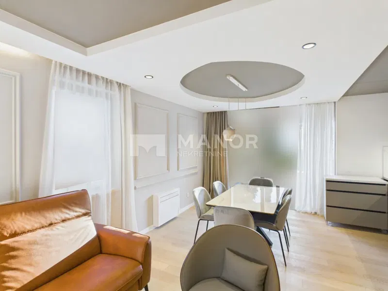 OPATIJA, CENTRO – Nuova costruzione! Appartamento di lusso con 2 camere da letto e soggiorno, garage, vista, 80 m² – 2