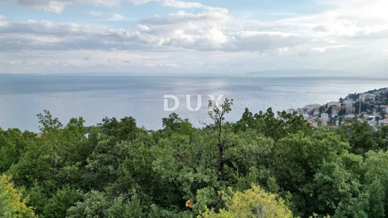 OPATIJA, CENTER - building plot 950m2 with building permit and panoramic sea view for family house, villa, residential building, flats, apartments, house for rent; vacation with swimming pool – 2