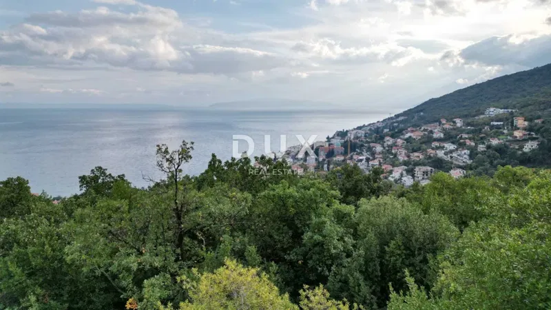 OPATIJA, CENTER - building plot 950m2 with building permit and panoramic sea view for family house, villa, residential building, flats, apartments, house for rent; vacation with swimming pool – 3
