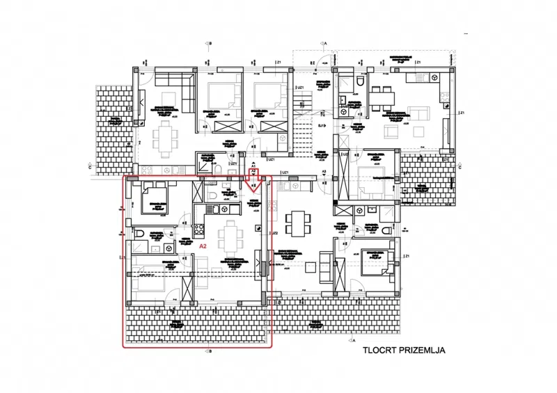 Új apartman, földszint, Vodice – 2