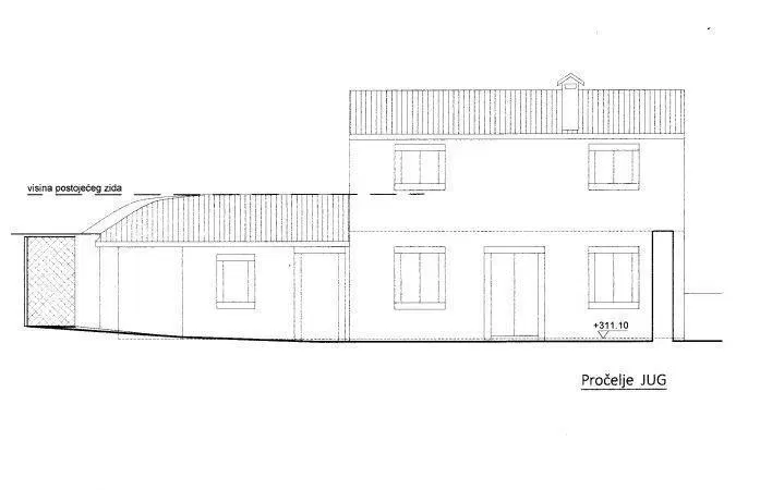 Vecchia casa in pietra con progetto di ristrutturazione e concessione edilizia – 2