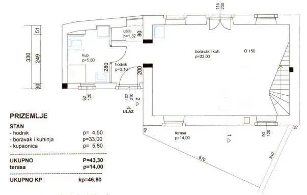 Vecchia casa in pietra con progetto di ristrutturazione e concessione edilizia – 3