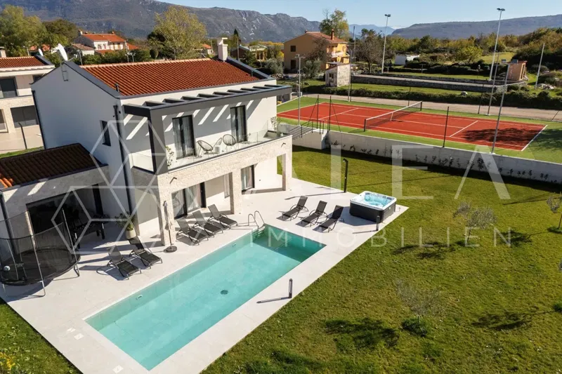 Istria – Surroundings of Labin! Exclusive Modern Villa with Pool and Tennis Court – 2