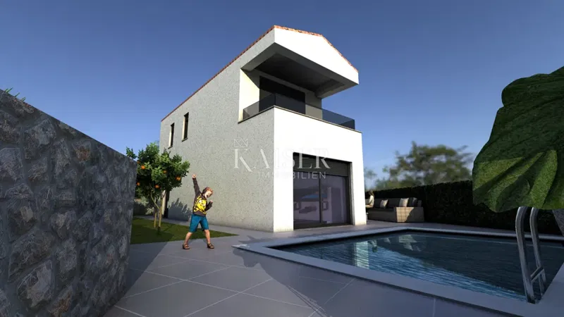 Building land Risika, Vrbnik, 1.100m2 – 2