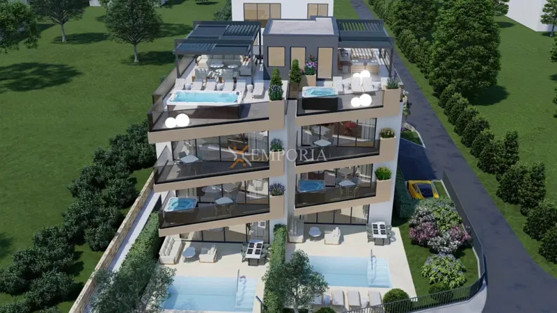 Nuova costruzione Sukošan – appartamento con vista mare, a 40 m dal mare – 2