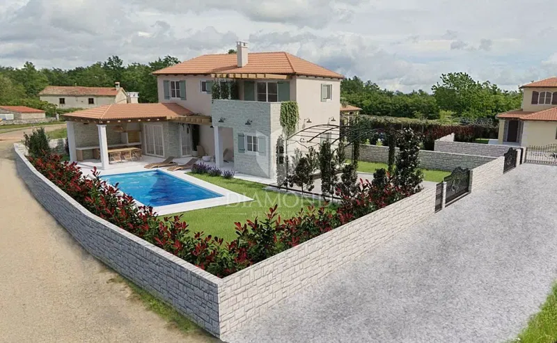 Žminj, surroundings, new house with swimming pool in a rural idyll – 2