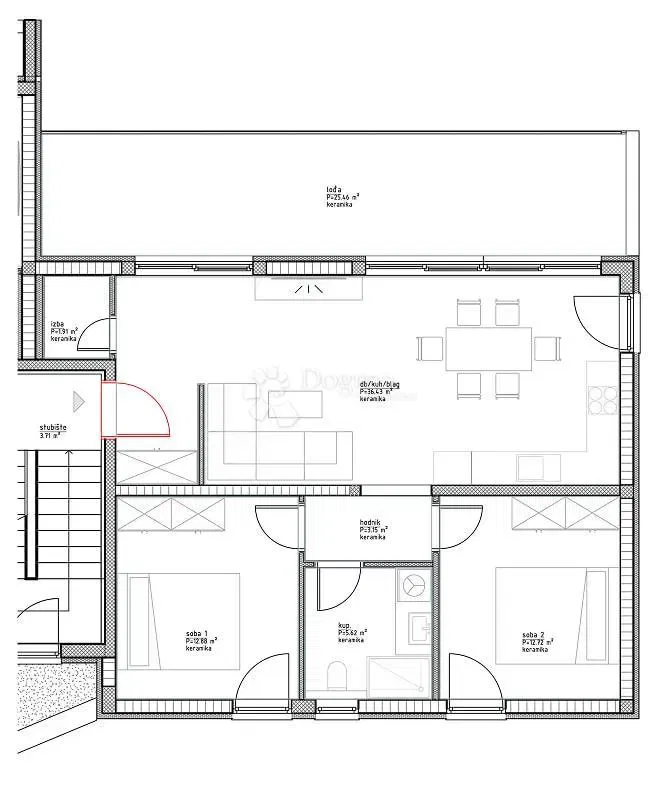 Flat Vinjerac, Posedarje, 94,14m2 – 2