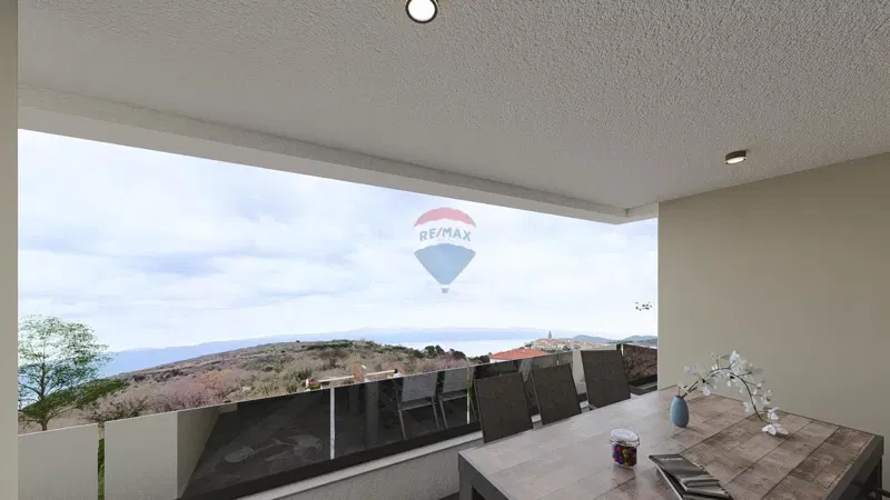 Modern Second-Floor Apartment in New Development – Vrbnik, Panoramic Sea View – 2