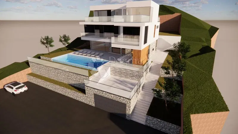 Építési telek Pisak, Omiš, 1.115m2 – 3