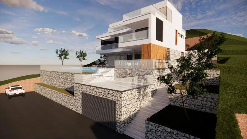 Építési telek Pisak, Omiš, 1.115m2 – 2