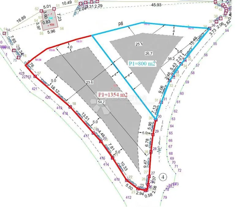 Building land Labin, 1.200m2 – 2