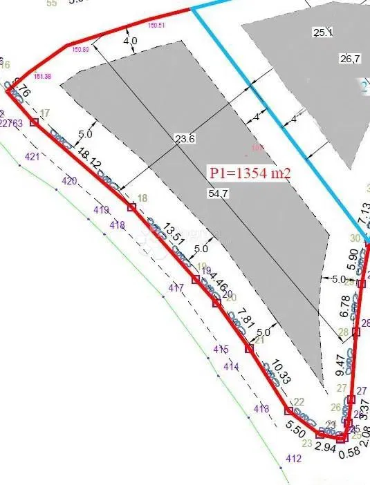 Terreno edificabile Labin, 1.200m2 – 2