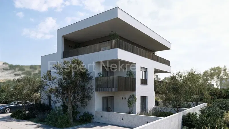 Trogir, 2-bedroom apartment 58 m2, new building, sea view, – 2