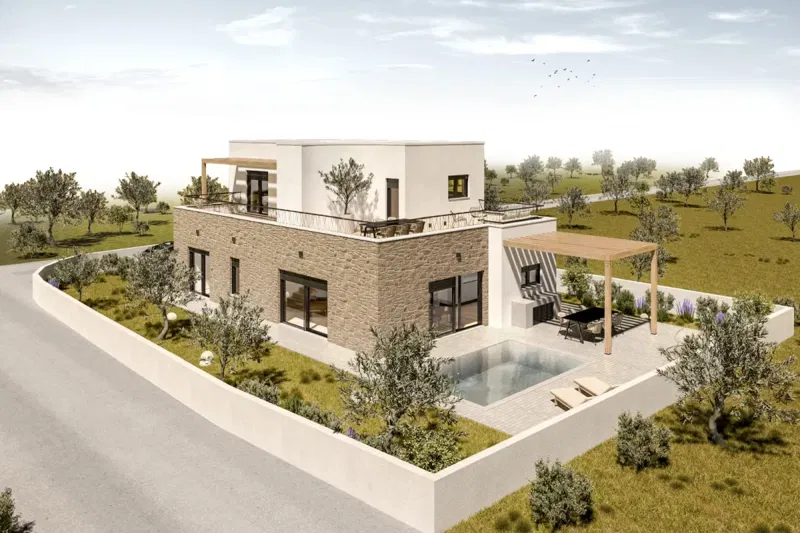 Newly built family house with pool and garage – 3