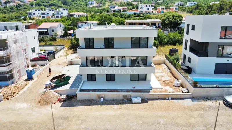 MASLENICA, ROVANJSKA - Apartment with garden under construction 2nd row from the sea S1 – 3