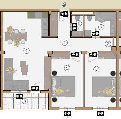 Appartamenti in vendita in un nuovo complesso residenziale in costruzione, vicino al tribunale, Pola! – 2