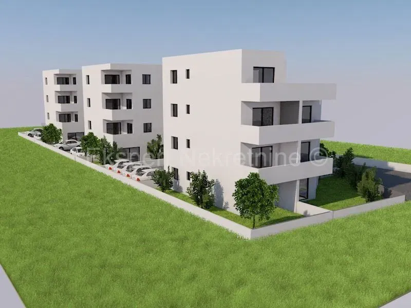 Trogir, penthouse 45 m2 + 64 m2 terrace, new building, 3rd floor, sea view – 3