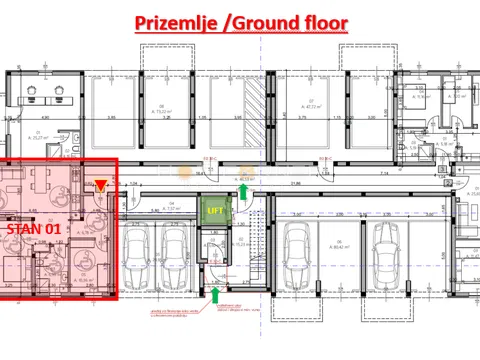 Monvidal, Pula, ausgezeichnete Lage, 2 Schlafzimmer, Loggia, Aufzug – 3