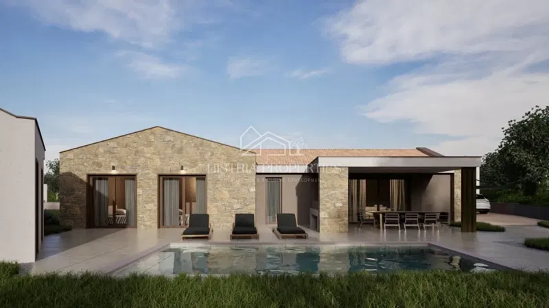 Single-storey house with a swimming pool, beautiful and contemporary design, overlooking nature – 3
