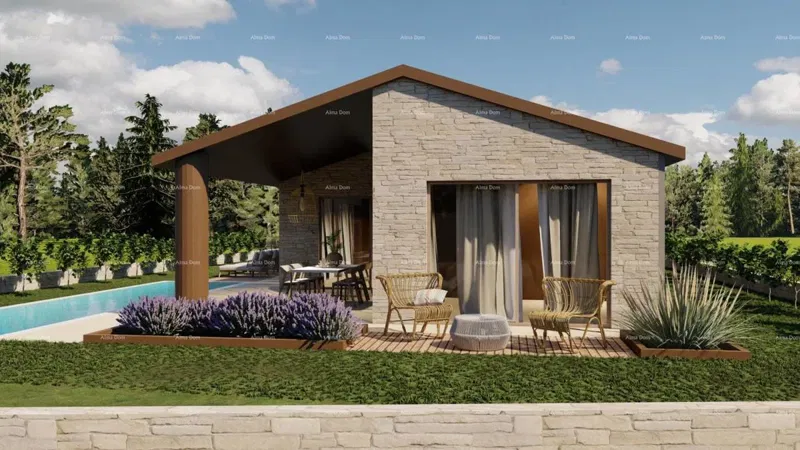 Offerta imperdibile! Vendita di terreni con permesso di costruzione per la realizzazione di una casa familiare con piscina, Tinjan! – 2