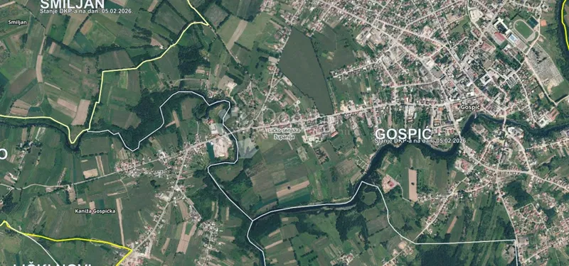 Építési telek Centar, Gospić, 704m2 – 2
